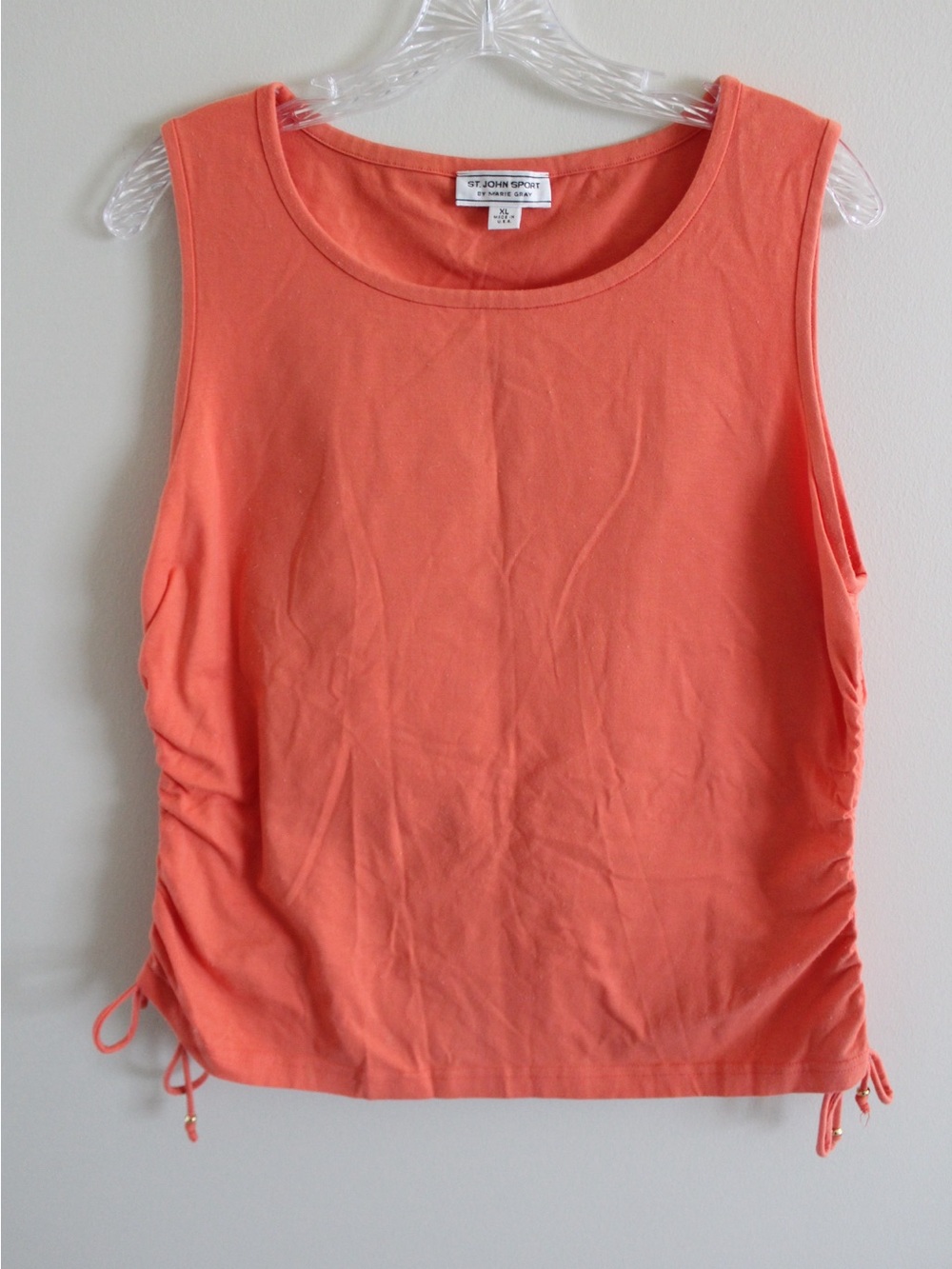 St. John Sport Orange Tank Top Size XL